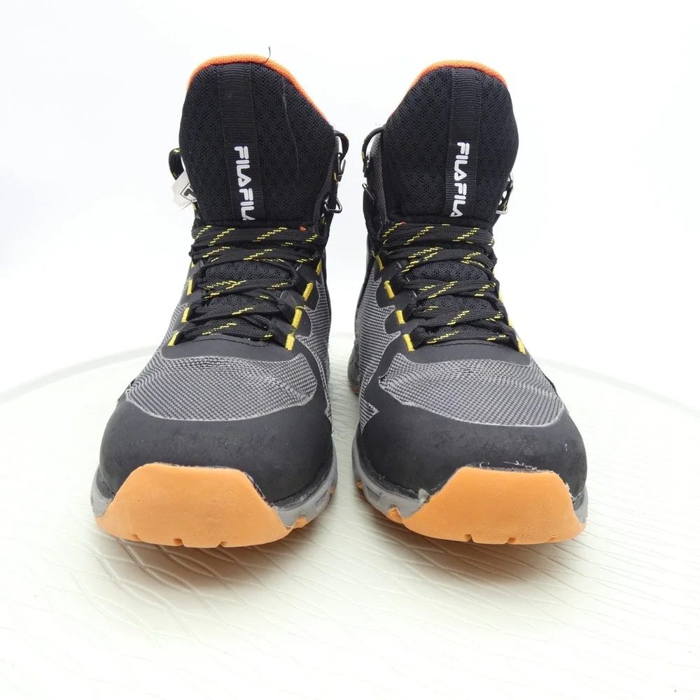 Fila Tex Technology Mens US 6.5 Hiking Boots Gray Black Waterproof Ankle Boots